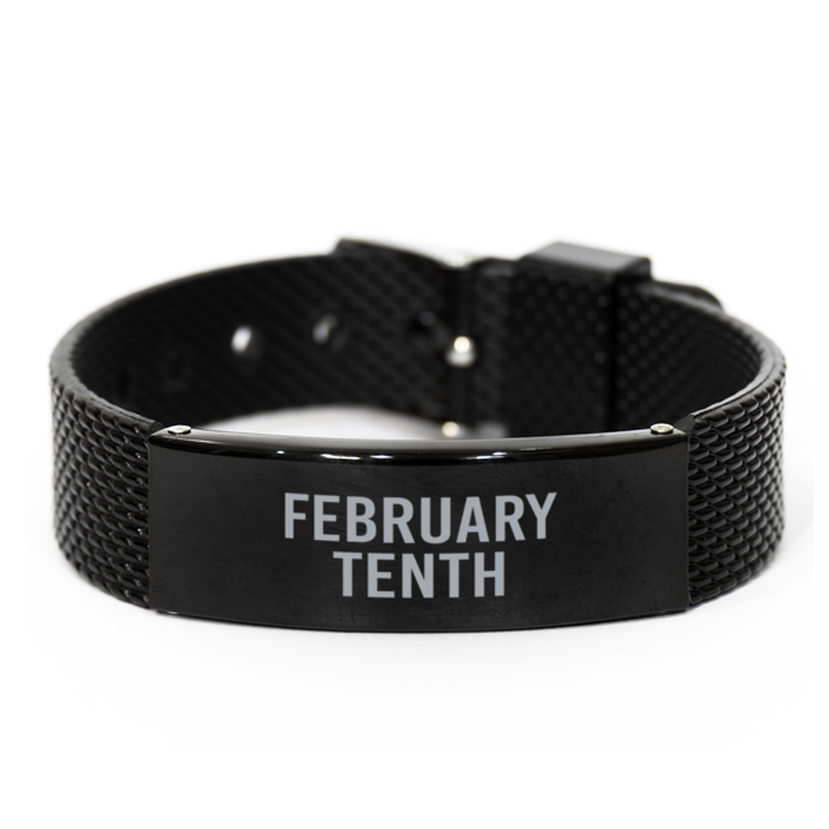 February Tenth Bracelet Birthday Birth Date Wedding Anniversary Date for Men Women Him Her February 10 Jewelry