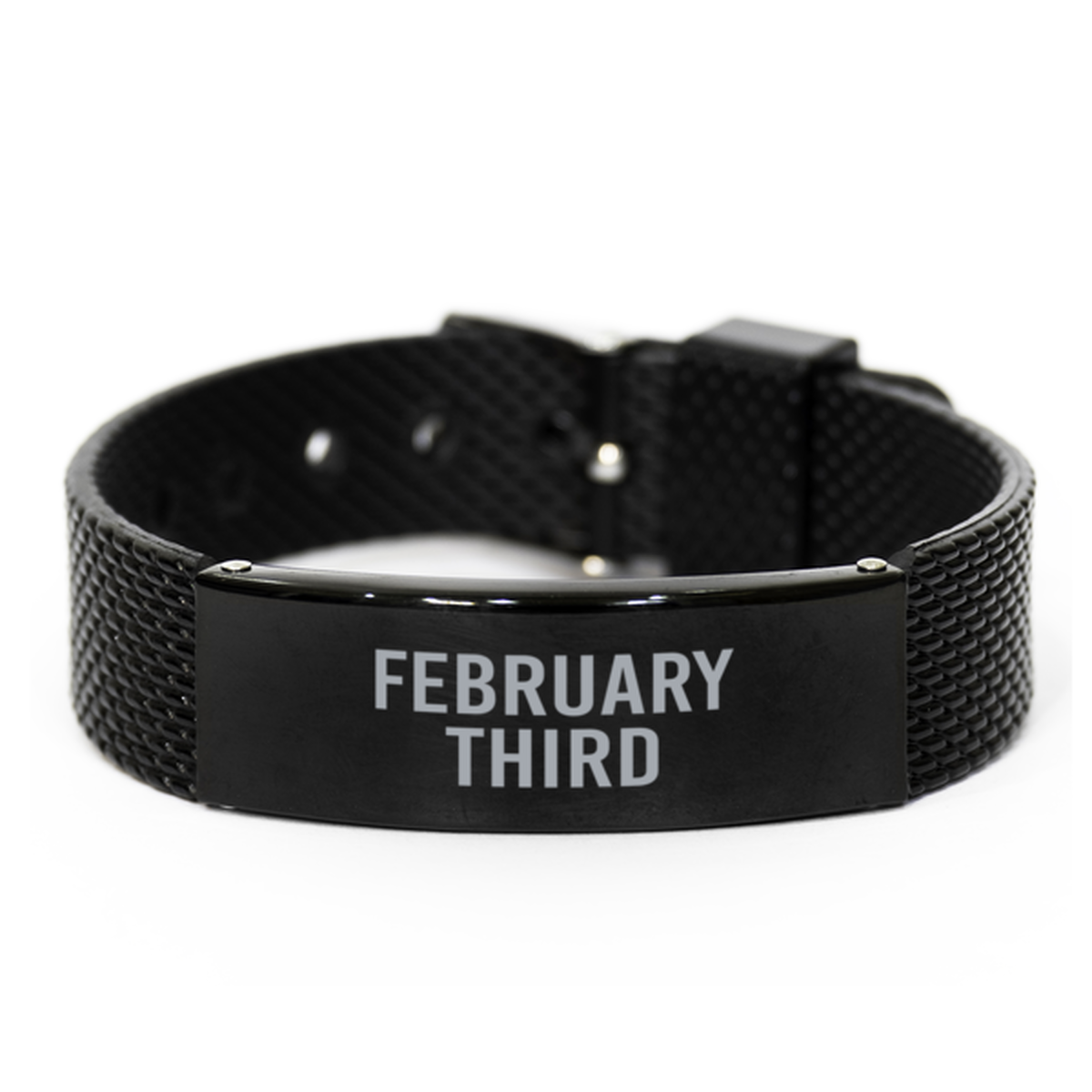 February Third Bracelet Birthday Birth Date Wedding Anniversary Date for Men Women Him Her February 3 Jewelry