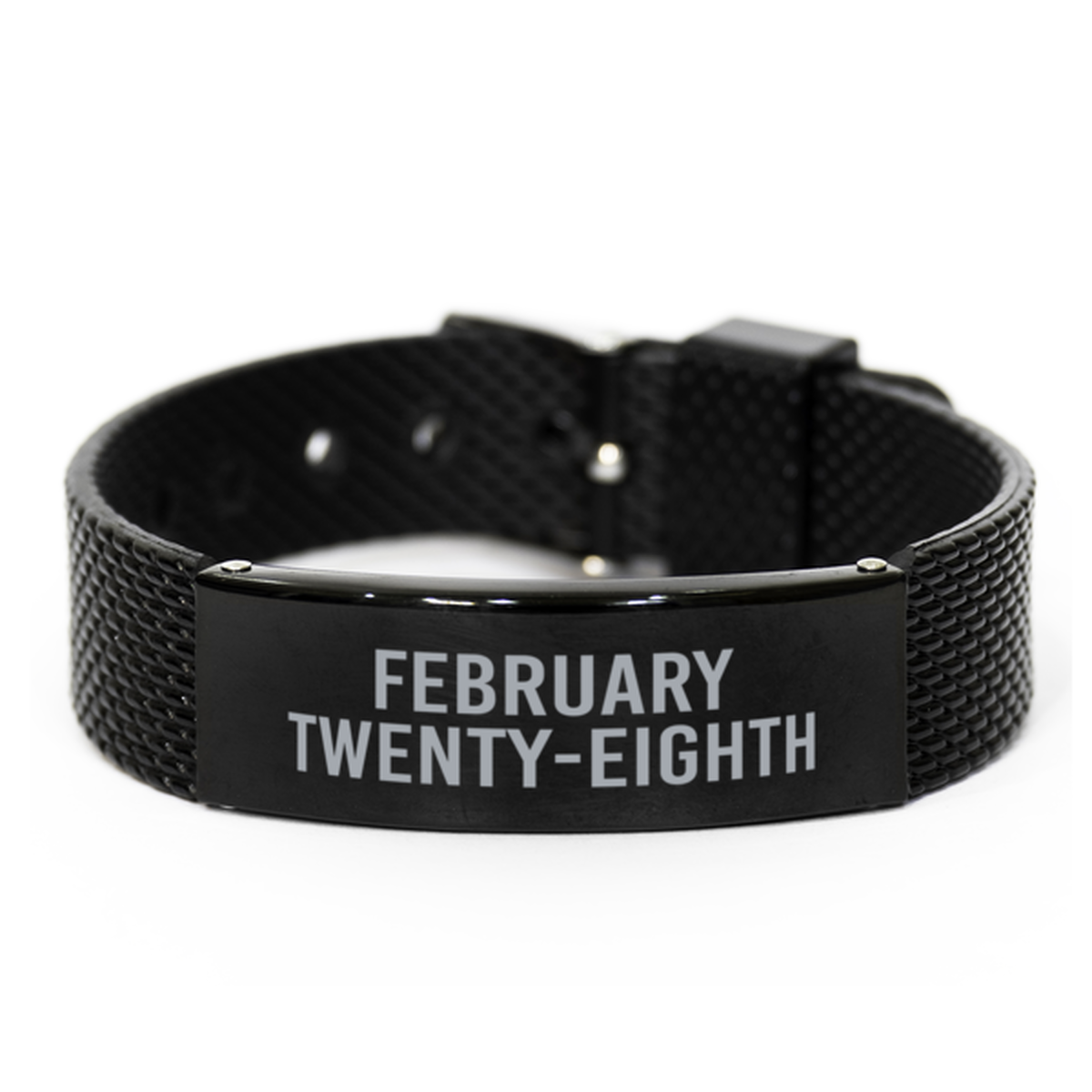 February Twenty Eighth Bracelet Birthday Birth Date Wedding Anniversary Date for Men Women Him Her February 28 Jewelry