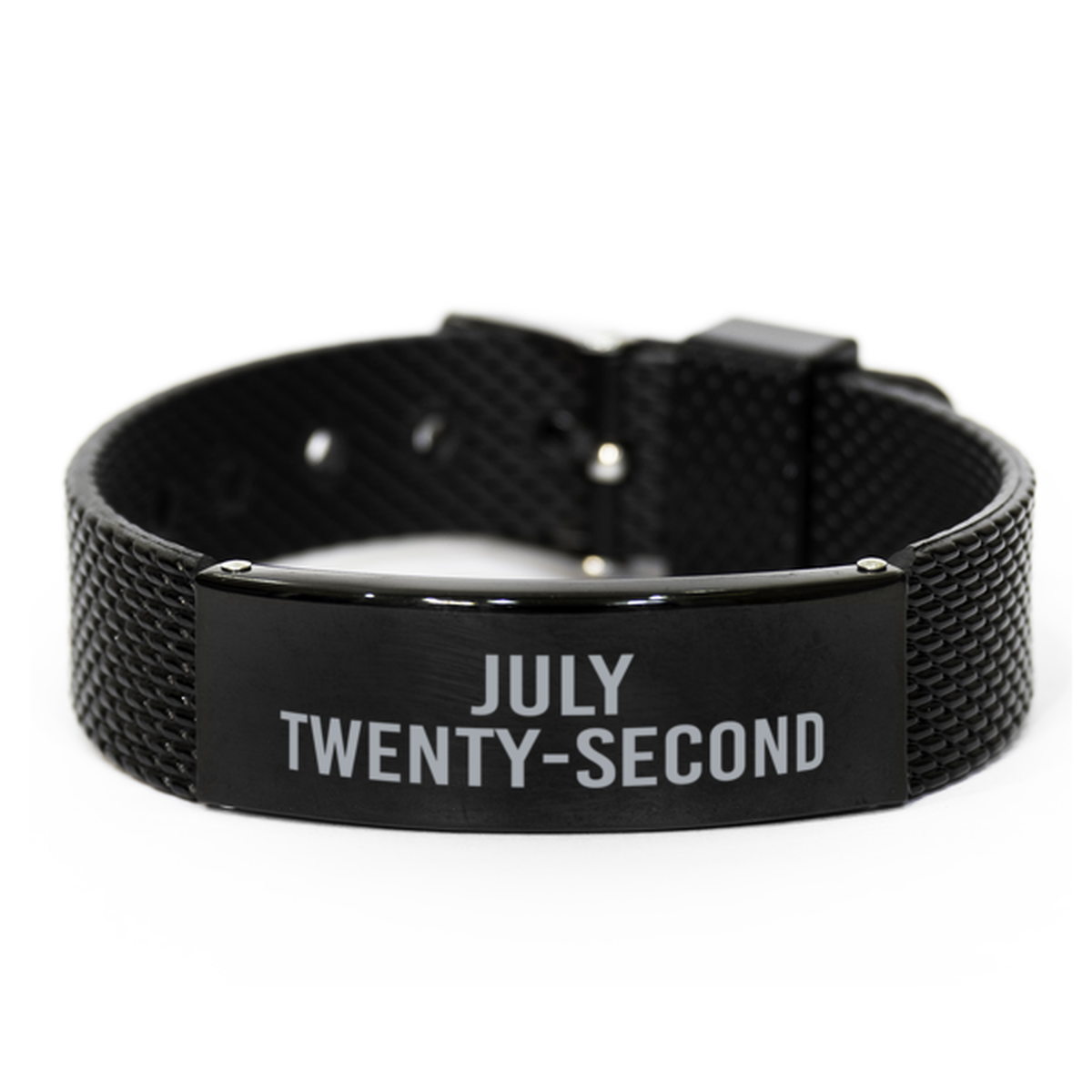 July Twenty Second Bracelet Birthday Birth Date Wedding Anniversary Date for Men Women Him Her July 22 Jewelry