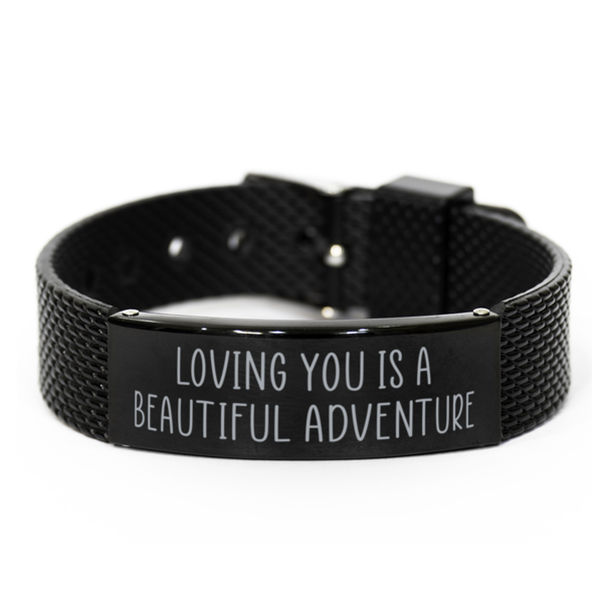 Christmas Gift for Him Loving You is a Beautiful Adventure Bracelet for Husband From Wife Christmas Birthday Jewelry for Boyfriend Soulmate