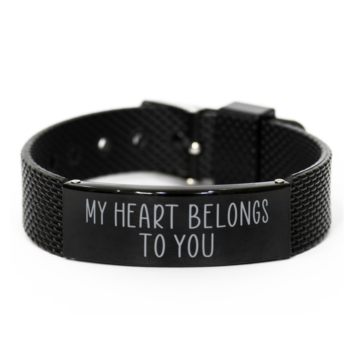 My Heart Belongs to You Bracelet for Husband on Anniversary From Wife Christmas Birthday Jewelry for Boyfriend Him