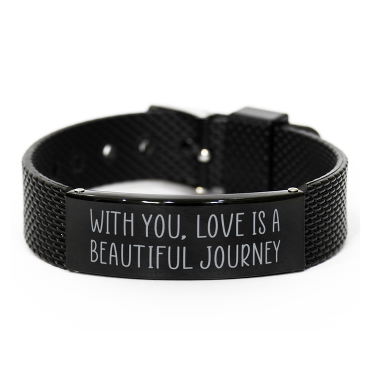 Birthday Gift for Him With You Love is a Beautiful Journey Bracelet for Husband From Wife Christmas Birthday Jewelry for Boyfriend Soulmate