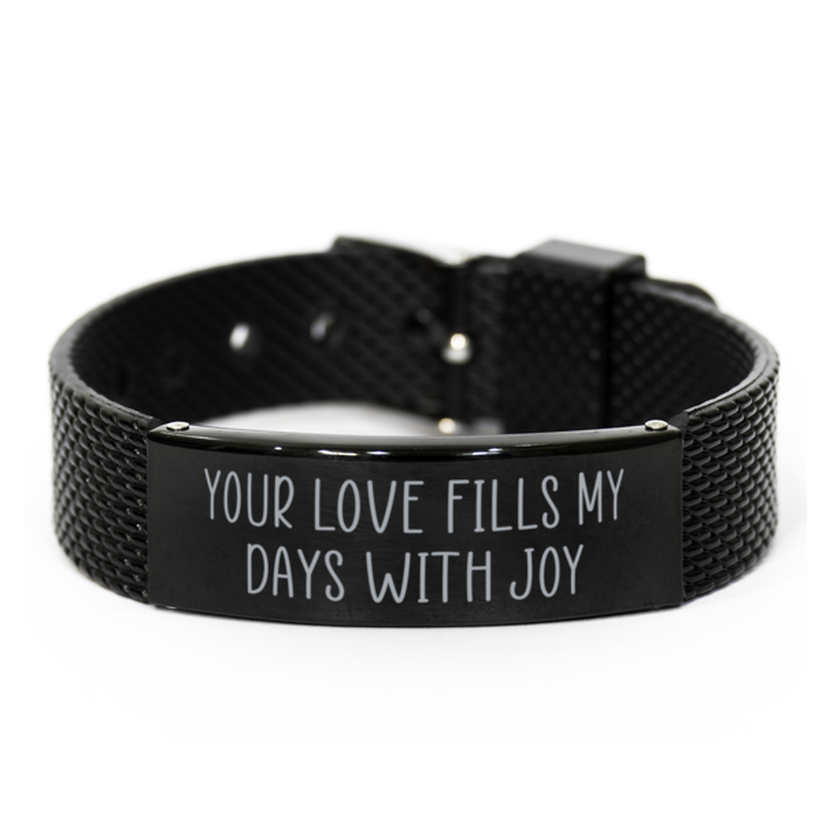 Christmas Gift for Him Your Love Fills My Days with Joy Bracelet for Husband From Wife Christmas Birthday Jewelry for Boyfriend Soulmate