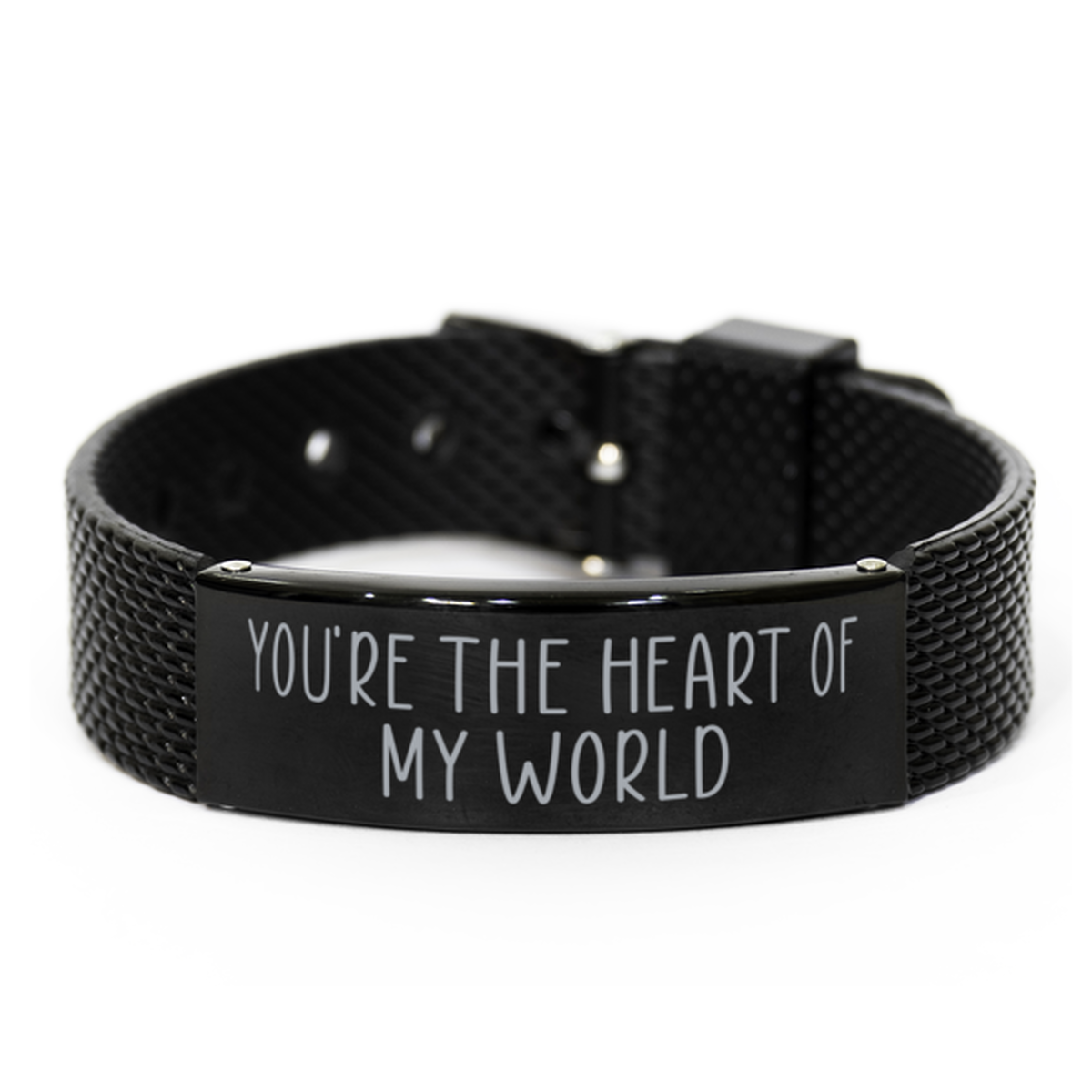 Youre the Heart of My World Bracelet for Husband on Anniversary From Wife Christmas Birthday Jewelry for Boyfriend Him