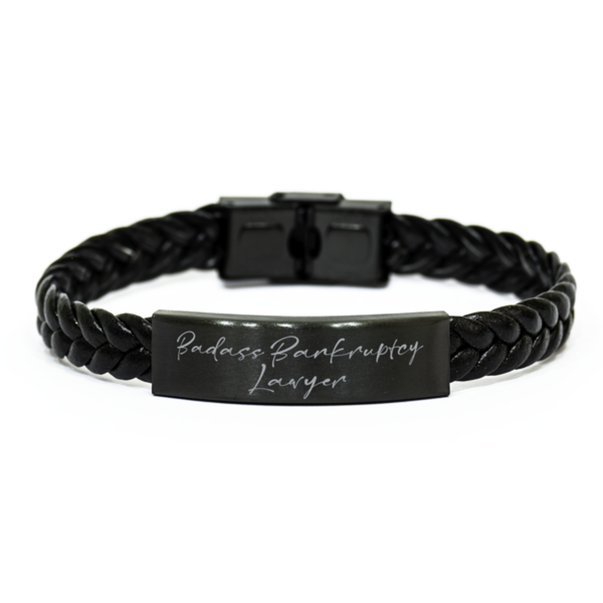 Badass Bankruptcy Lawyer Gift for Her Women Braided Bracelet Funny Coworker Jewelry Him Men