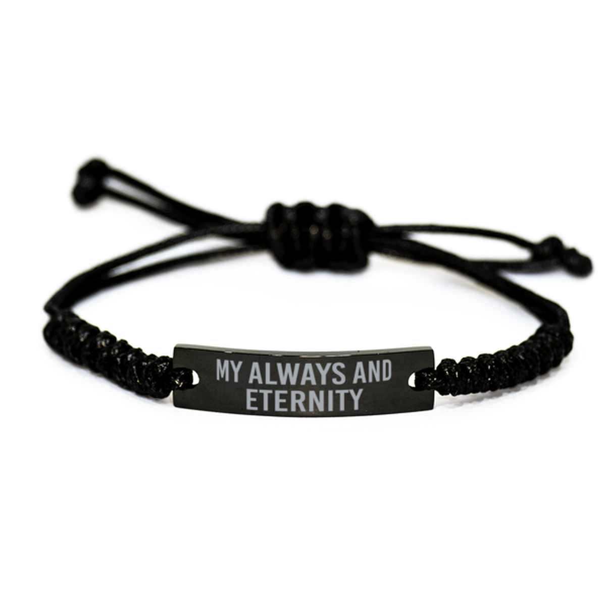 My Always and Eternity Bracelet with Saying for Husband Wife Soulmate Boyfriend Girlfriend Anniversary