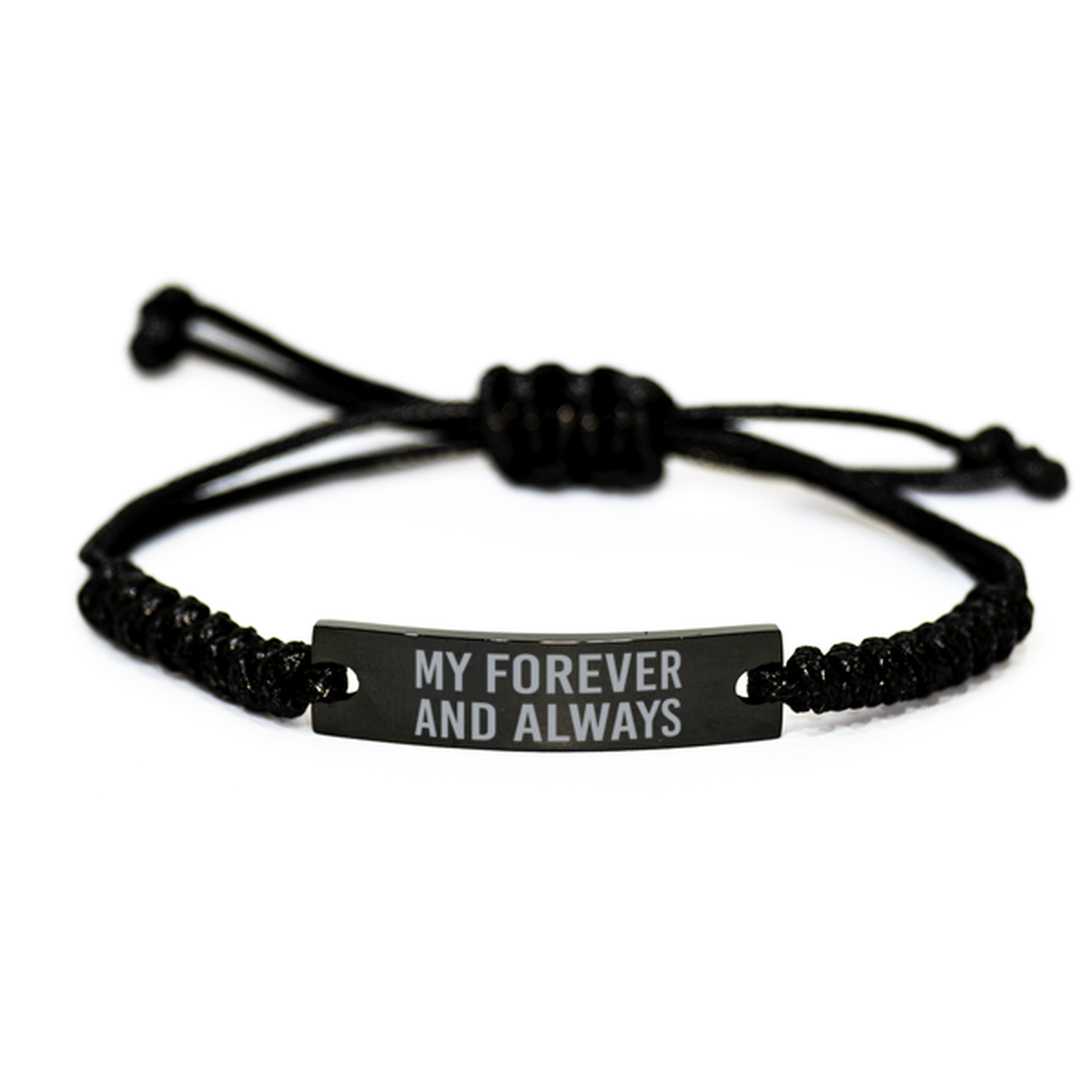 My Forever and Always Bracelet with Saying for Husband Wife Soulmate Boyfriend Girlfriend Anniversary Him Her