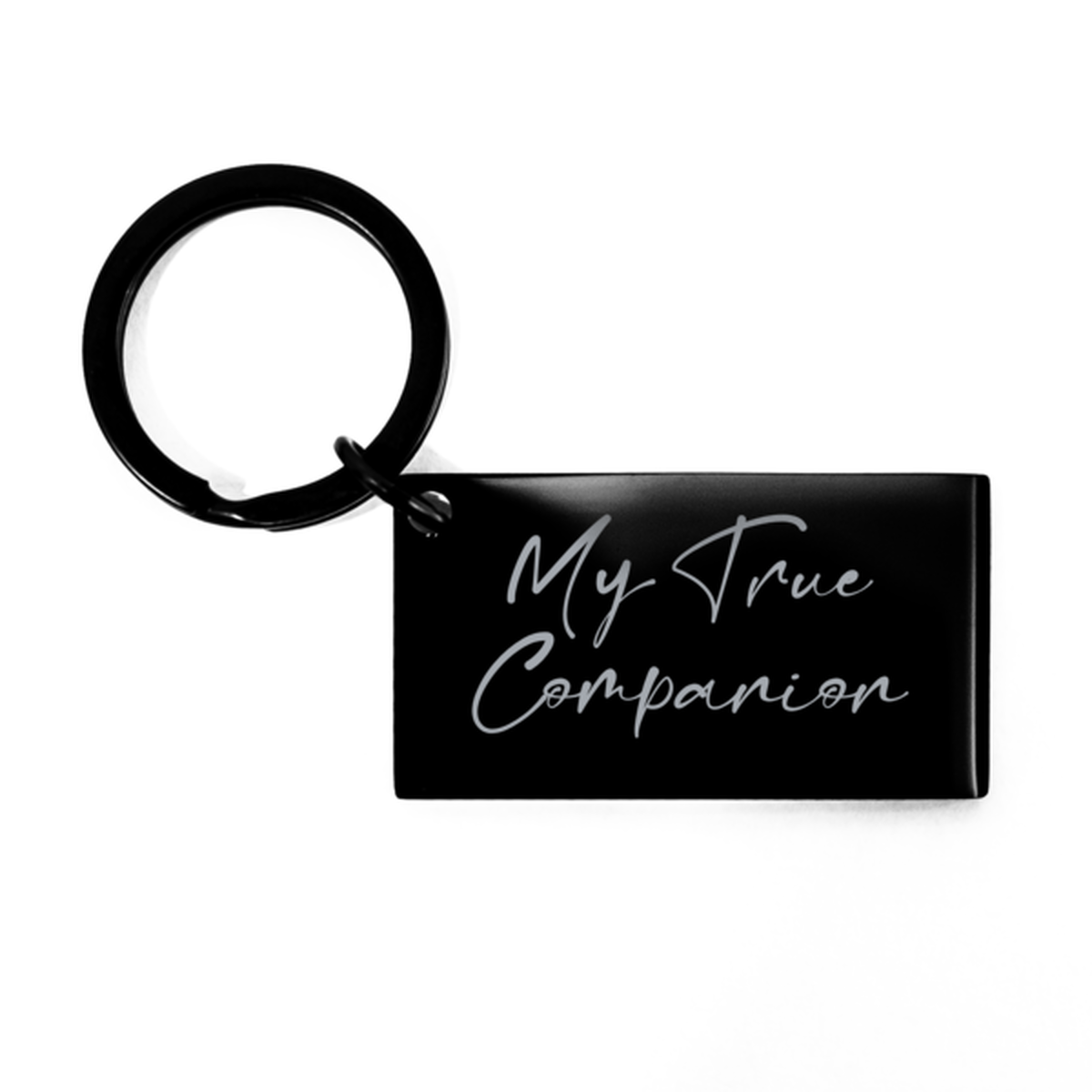 My True Companion Keychain for Husband Wife Anniversary for Him Valentines Day for Her Love Mantra