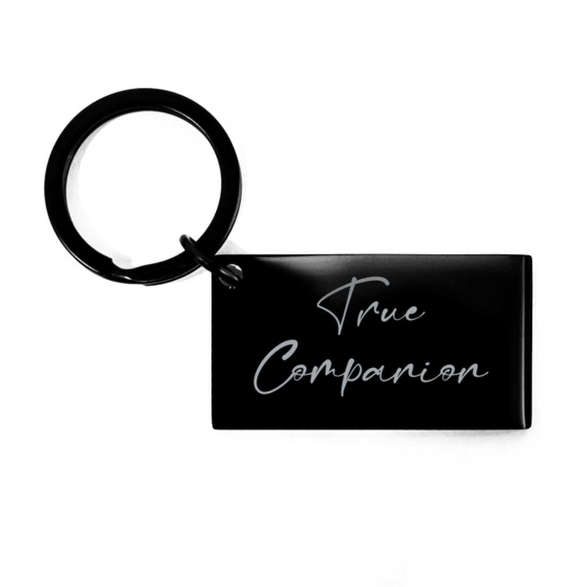 True Companion Keychain for Husband Wife Anniversary for Him Valentines Day for Her Love Mantra