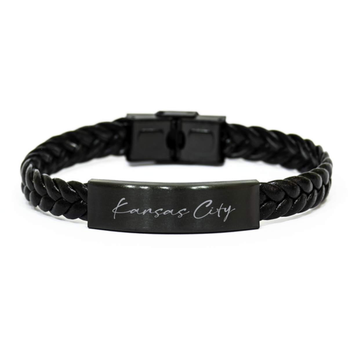 Kansas City Bracelet Braided Leather