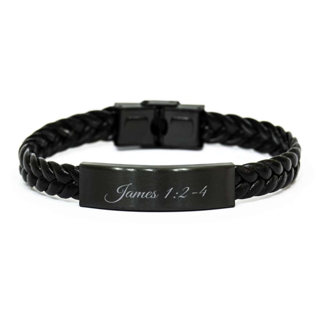 James 1 2 4 Bracelet Braided Leather