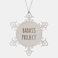 Load image into Gallery viewer, Badass Project Ornament Christmas Gift Snowflake Ornament
