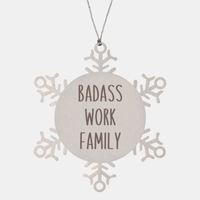 Load image into Gallery viewer, Badass Work Family Ornament Christmas Gift Snowflake Ornament

