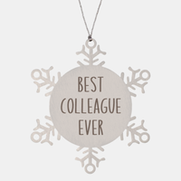 Load image into Gallery viewer, Best Colleague Ever Ornament Christmas Gift Snowflake Ornament
