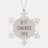 Load image into Gallery viewer, Best Coworker Ever Ornament Christmas Gift Snowflake Ornament
