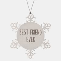 Load image into Gallery viewer, Best Friend Ever Ornament Christmas Gift Snowflake Ornament

