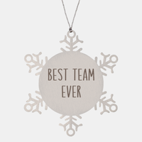 Load image into Gallery viewer, Best Team Ever Ornament Christmas Gift Snowflake Ornament
