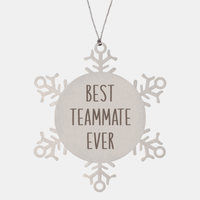 Load image into Gallery viewer, Best Teammate Ever Ornament Christmas Gift Snowflake Ornament

