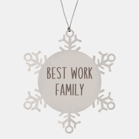 Load image into Gallery viewer, Best Work Family Ornament Christmas Gift Snowflake Ornament
