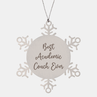 Load image into Gallery viewer, Best Academic Coach Ever Ornament Christmas Gift for Him Her Snowflake Ornament
