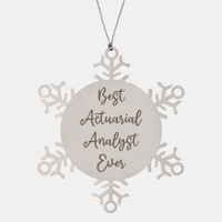 Load image into Gallery viewer, Best Actuarial Analyst Ever Ornament Christmas Gift for Him Her Snowflake Ornament

