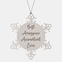 Load image into Gallery viewer, Best Aerospace Accountant Ever Ornament Christmas Gift for Him Her Snowflake Ornament

