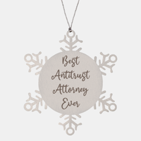 Load image into Gallery viewer, Best Antitrust Attorney Ever Ornament Christmas Gift for Him Her Snowflake Ornament
