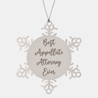 Load image into Gallery viewer, Best Appellate Attorney Ever Ornament Christmas Gift for Him Her Snowflake Ornament
