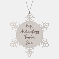 Load image into Gallery viewer, Best Archaeology Teacher Ever Ornament Christmas Gift for Him Her Snowflake Ornament
