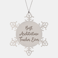 Load image into Gallery viewer, Best Architecture Teacher Ever Ornament Christmas Gift for Him Her Snowflake Ornament
