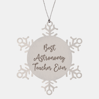 Load image into Gallery viewer, Best Astronomy Teacher Ever Ornament Christmas Gift for Him Her Snowflake Ornament
