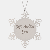 Load image into Gallery viewer, Best Auditor Ever Ornament Christmas Gift for Him Her Snowflake Ornament
