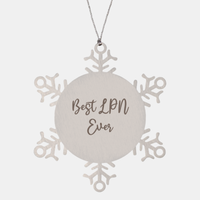 Load image into Gallery viewer, Best LPN Ever Ornament Christmas Gift for Him Her Snowflake Ornament
