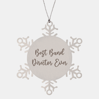 Load image into Gallery viewer, Best Band Director Ever Ornament Christmas Gift for Him Her Snowflake Ornament
