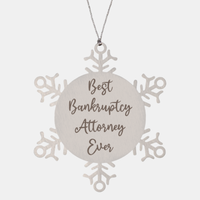 Load image into Gallery viewer, Best Bankruptcy Attorney Ever Ornament Christmas Gift for Him Her Snowflake Ornament
