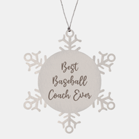 Load image into Gallery viewer, Best Baseball Coach Ever Ornament Christmas Gift for Him Her Snowflake Ornament
