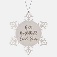 Load image into Gallery viewer, Best Basketball Coach Ever Ornament Christmas Gift for Him Her Snowflake Ornament
