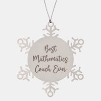 Load image into Gallery viewer, Best Mathematics Coach Ever Ornament Christmas Gift for Him Her Snowflake Ornament
