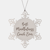 Load image into Gallery viewer, Best Mindfulness Coach Ever Ornament Christmas Gift for Him Her Snowflake Ornament
