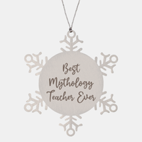 Load image into Gallery viewer, Best Mythology Teacher Ever Ornament Christmas Gift for Him Her Snowflake Ornament
