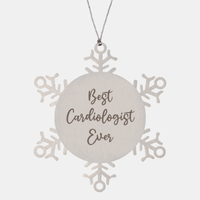 Load image into Gallery viewer, Best Cardiologist Ever Ornament Christmas Gift for Him Her Snowflake Ornament
