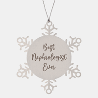 Load image into Gallery viewer, Best Nephrologist Ever Ornament Christmas Gift for Him Her Snowflake Ornament
