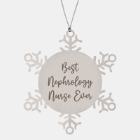 Load image into Gallery viewer, Best Nephrology Nurse Ever Ornament Christmas Gift for Him Her Snowflake Ornament
