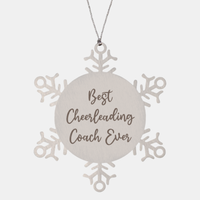 Load image into Gallery viewer, Best Cheerleading Coach Ever Ornament Christmas Gift for Him Her Snowflake Ornament
