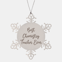 Load image into Gallery viewer, Best Chemistry Teacher Ever Ornament Christmas Gift for Him Her Snowflake Ornament
