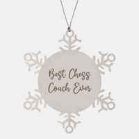 Load image into Gallery viewer, Best Chess Coach Ever Ornament Christmas Gift for Him Her Snowflake Ornament

