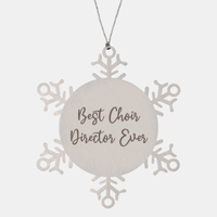 Load image into Gallery viewer, Best Choir Director Ever Ornament Christmas Gift for Him Her Snowflake Ornament
