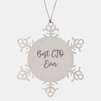 Load image into Gallery viewer, Best CIO Ever Ornament Christmas Gift for Him Her Snowflake Ornament
