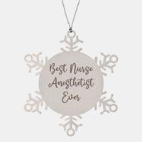 Load image into Gallery viewer, Best Nurse Anesthetist Ever Ornament Christmas Gift for Him Her Snowflake Ornament
